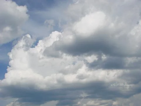 Blue sky with clouds nature for background. Pattern of clouds in the blue sky Stock Photos