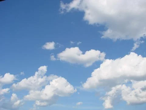 Blue sky with clouds nature for background. Pattern of clouds in the blue sky Stock Photos