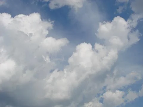 Blue sky with clouds nature for background. Pattern of clouds in the blue sky Stock Photos