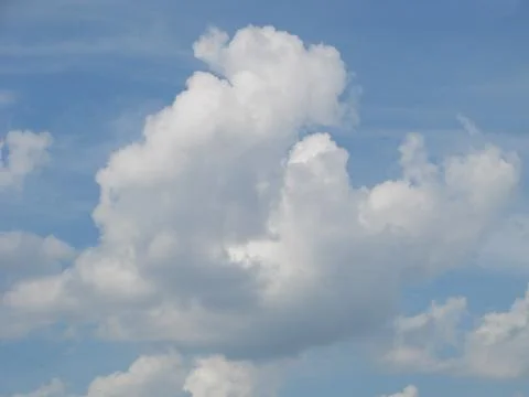 Blue sky with clouds nature for background. Pattern of clouds in the blue sky Stock Photos