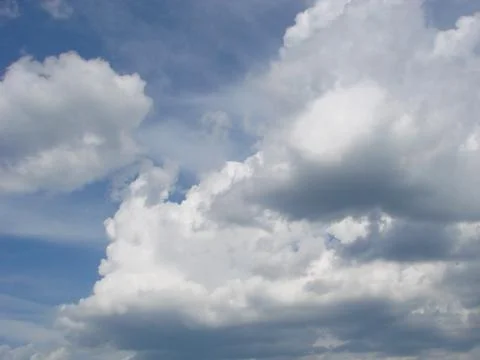Blue sky with clouds nature for background. Pattern of clouds in the blue sky Stock Photos