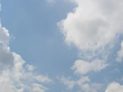 Blue sky with clouds nature for background. Pattern of clouds in the blue sky Stock Photos