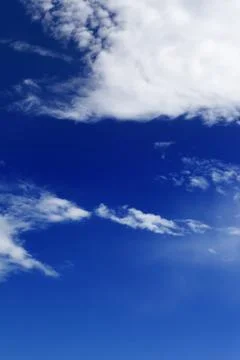 Blue sky with clouds in nice windy day Stock Photos