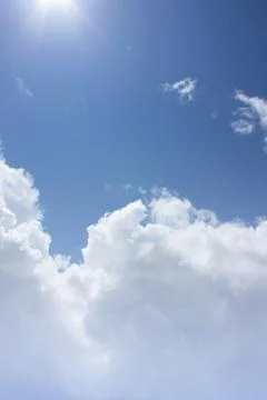 Blue sky with clouds Stock Photos