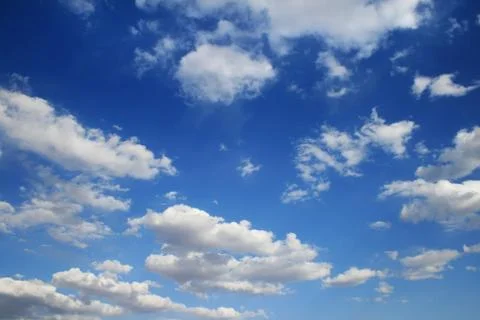 Blue sky with clouds Stock Photos