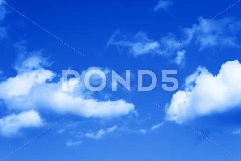 Blue sky with clouds Stock Photos