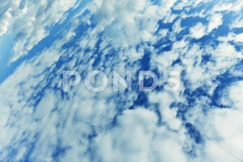 Blue sky with clouds Stock Photos