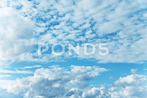 Blue sky with clouds Stock Photos