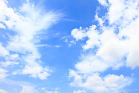Blue sky with clouds Stock Photos