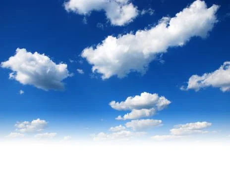 Blue sky with clouds Stock Photos