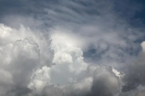 Blue sky with clouds Stock Photos