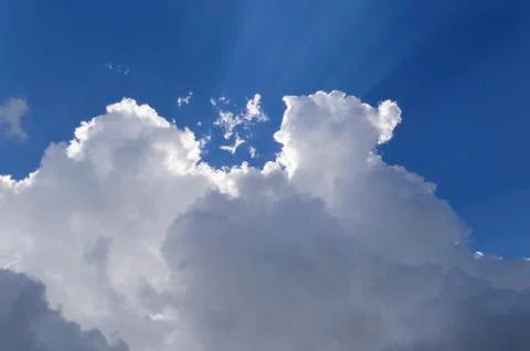 Blue sky with clouds Stock Photos