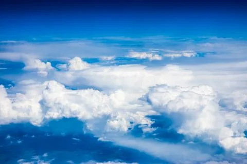 Blue sky with clouds Stock Photos