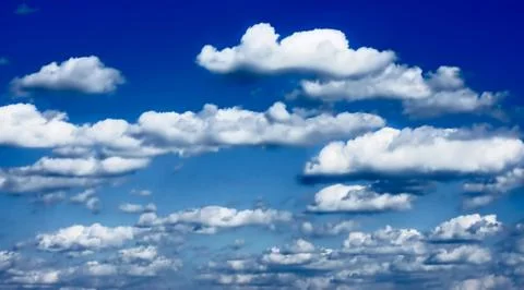 Blue sky with clouds Stock Photos