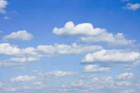 Blue sky with clouds Foto stock