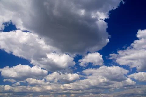 Blue sky with clouds Foto stock