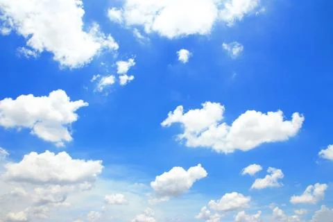 Blue sky with clouds Stock Photos