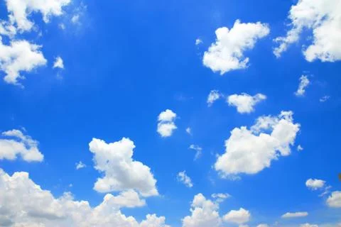 Blue sky with clouds Stock Photos