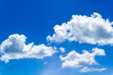 Blue sky clouds Stock Photos