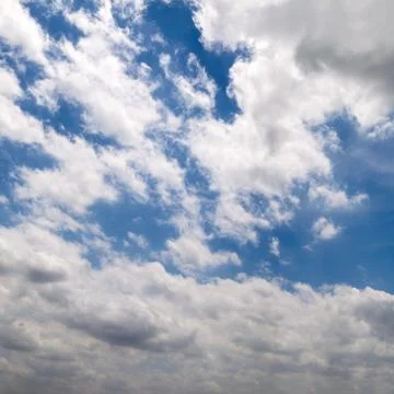 Blue sky with clouds Stock Photos