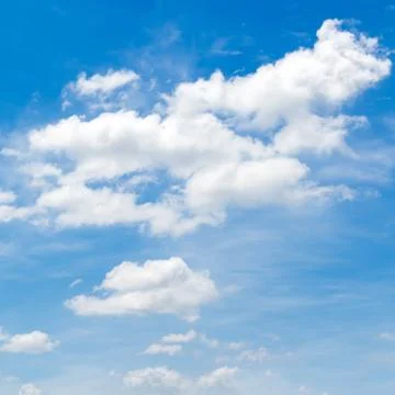 Blue sky with clouds Stock Photos