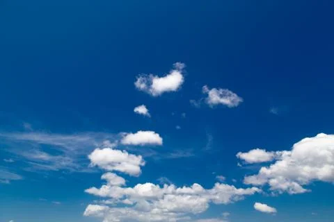 Blue sky with clouds Stock Photos