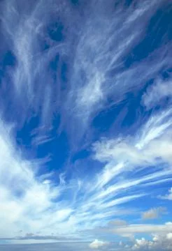 Blue sky with clouds Stock Photos