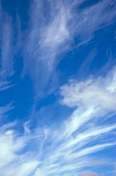 Blue sky with clouds Stock Photos