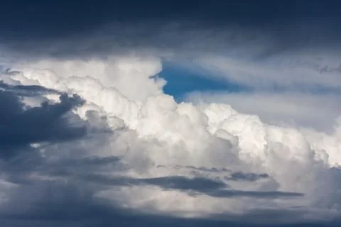 Blue sky with clouds Stock Photos