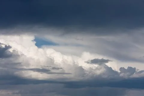 Blue sky with clouds Stock Photos