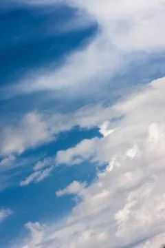 Blue sky with clouds Stock Photos