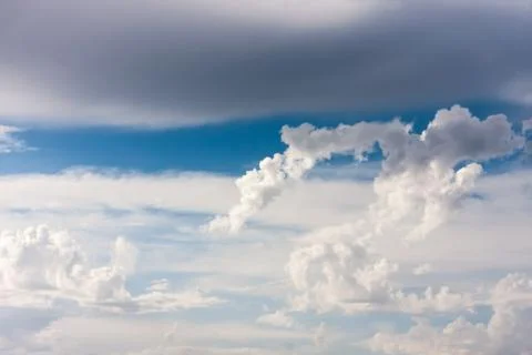 Blue sky with clouds Stock Photos