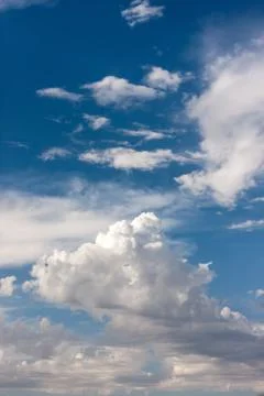 Blue sky with clouds Stock Photos