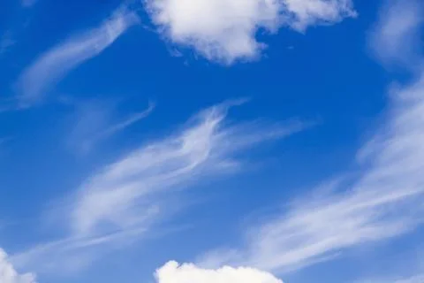 Blue sky with clouds Stock Photos