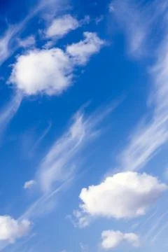 Blue sky with clouds Stock Photos