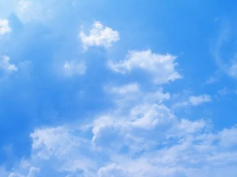 Blue sky with clouds Stock Photos