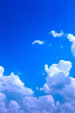 Blue sky with clouds Stock Photos