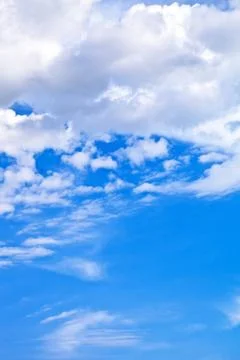 Blue sky with clouds Stock Photos