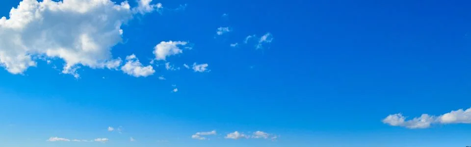 Blue sky with clouds Stock Photos