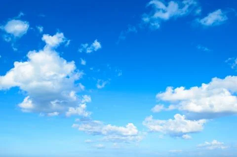 Blue sky with clouds Stock Photos