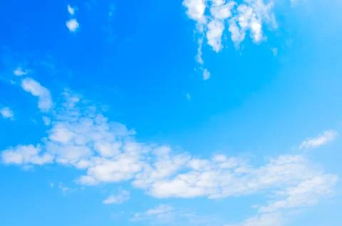 Blue sky with clouds Stock Photos