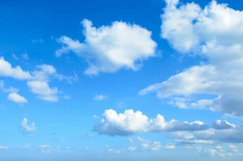 Blue sky with clouds Stock Photos