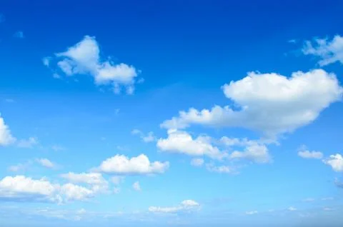 Blue sky with clouds Stock-Fotos