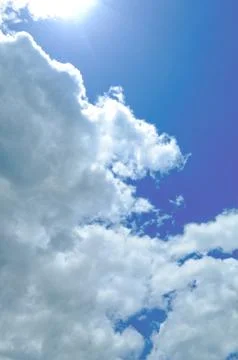 Blue sky with clouds Stock Photos