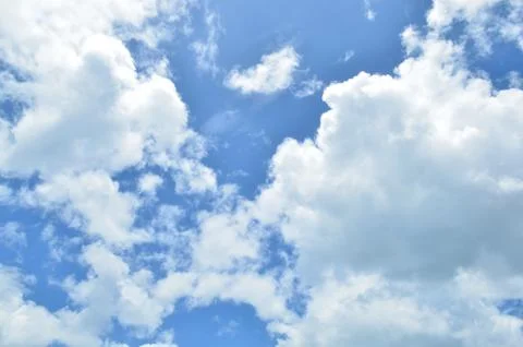 Blue sky with clouds Fotos Stock