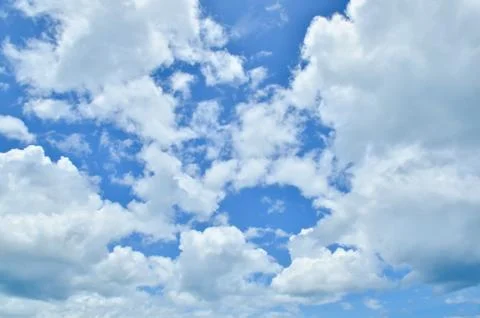 Blue sky with clouds Stock Photos