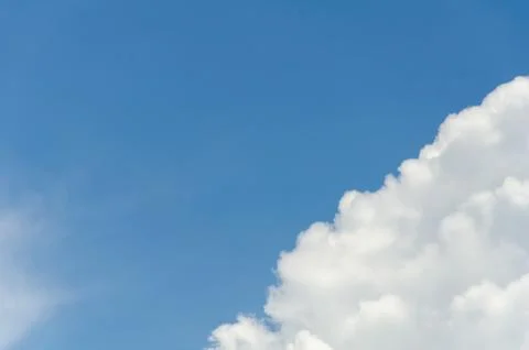 Blue sky with clouds Foto stock
