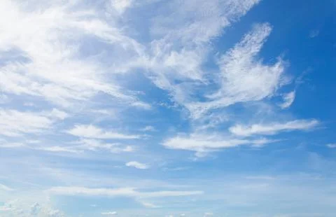 Blue sky with clouds. Stock-Fotos