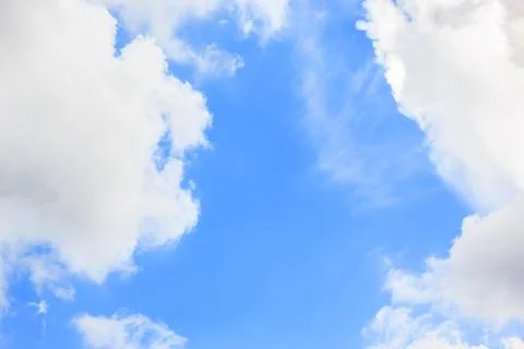 The blue sky with clouds Foto stock