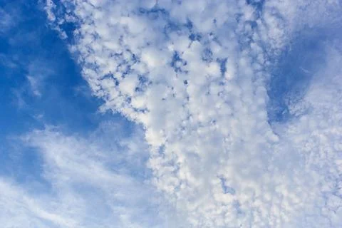 The blue sky with clouds Foto stock